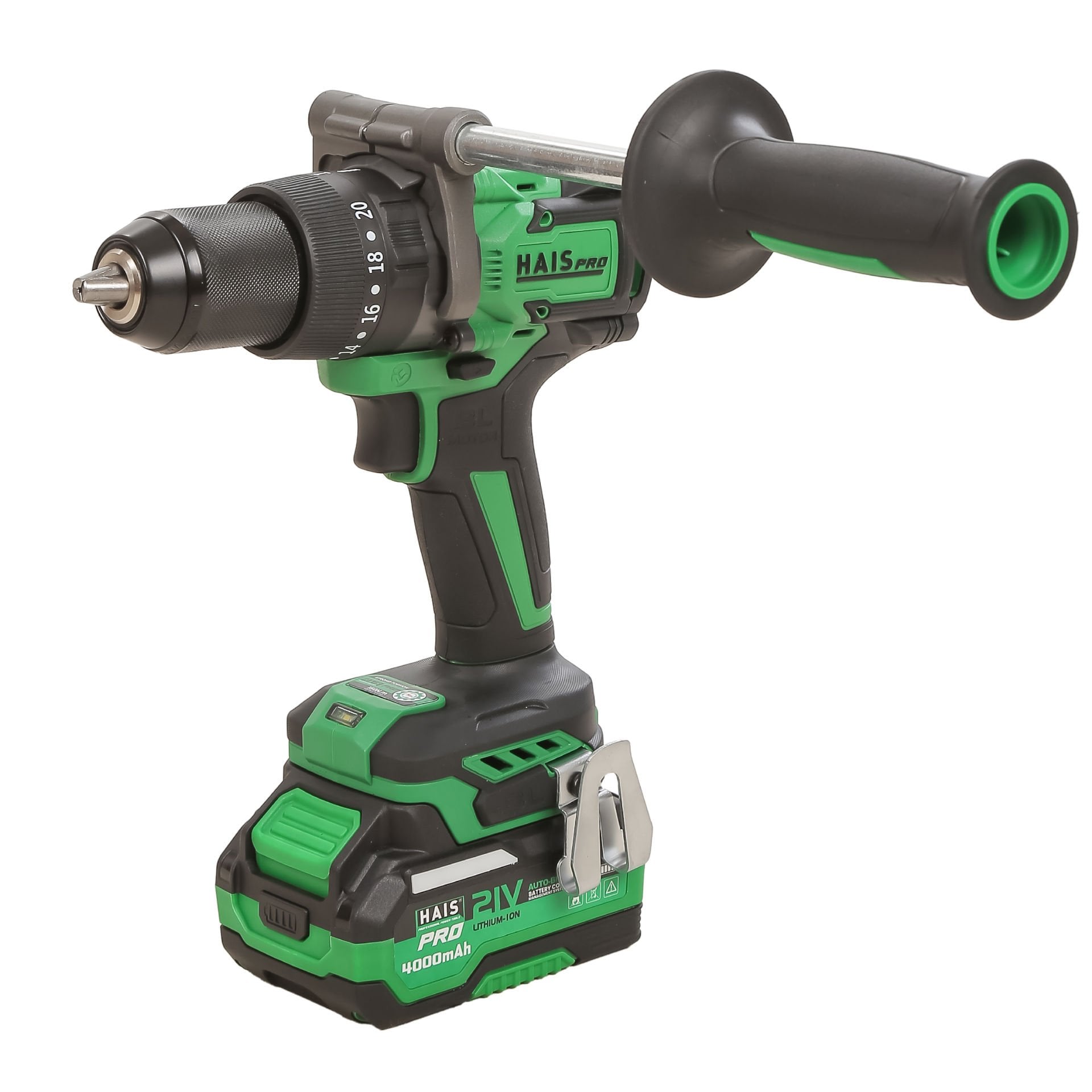 HAISPRO Profesyonel Darbeli Matkap 21 V 4.0 Ah Çift Akülü
