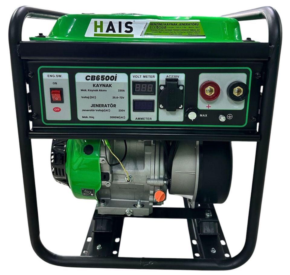 Hais Profesyonel 3 Kw Kaynak Jeneratörü CB6500I